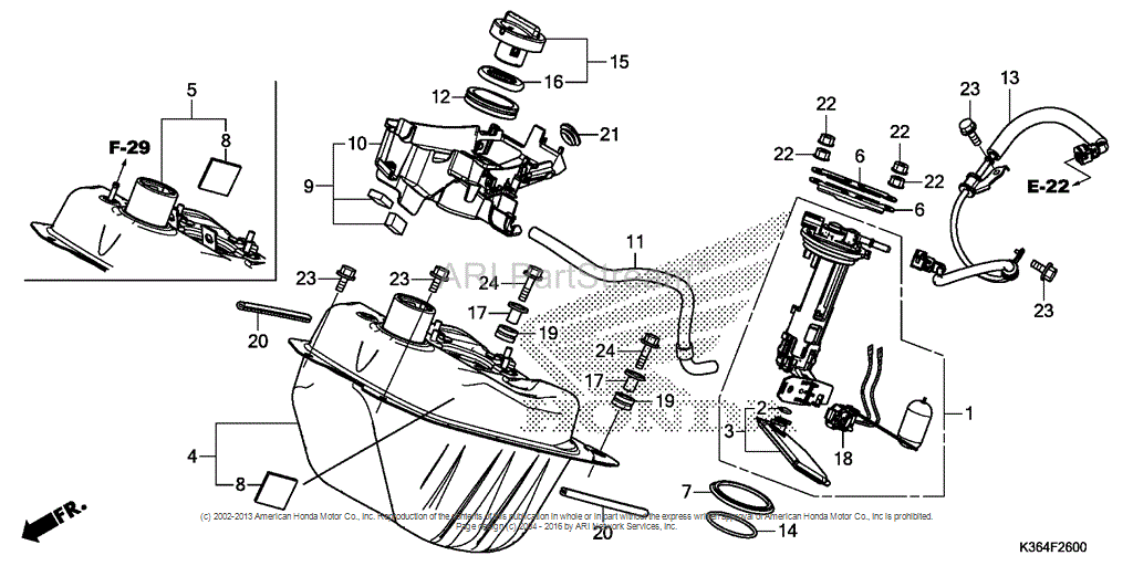 2015 Fuel Tank Assembly