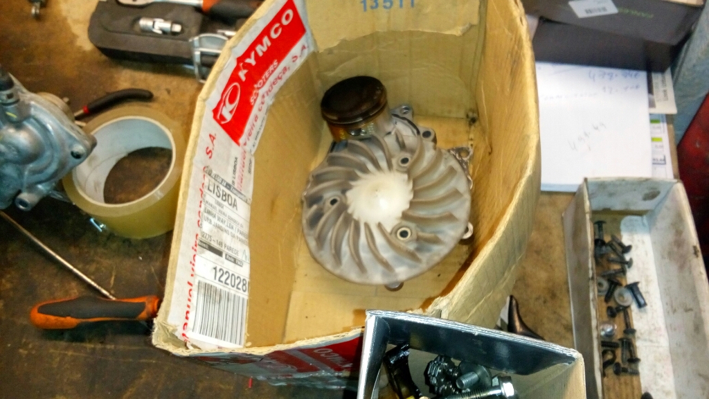the engine inside the box,