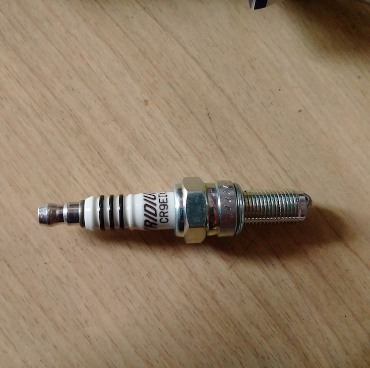 CR9 iridium spark plug to go with high compression ratio. Iridium is total nonsense, I have to pay more since my local shop does not supply nickel CR9.