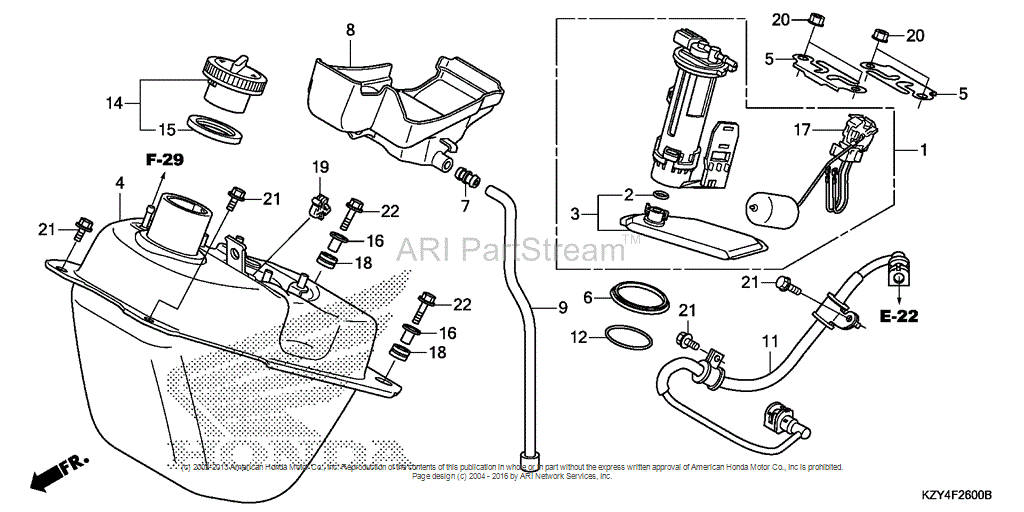 2013 Fuel Tank Assembly