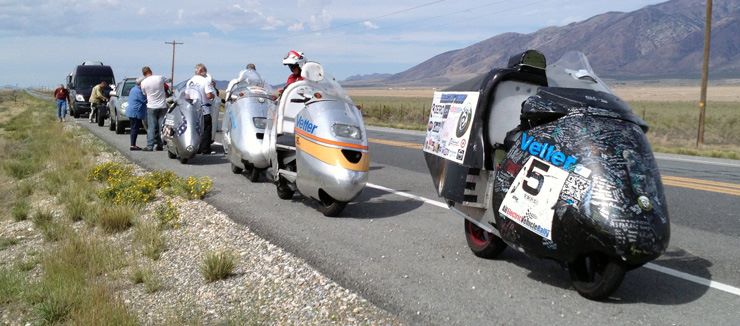 Craig vetter fairing with Electric Terry as the pilot.