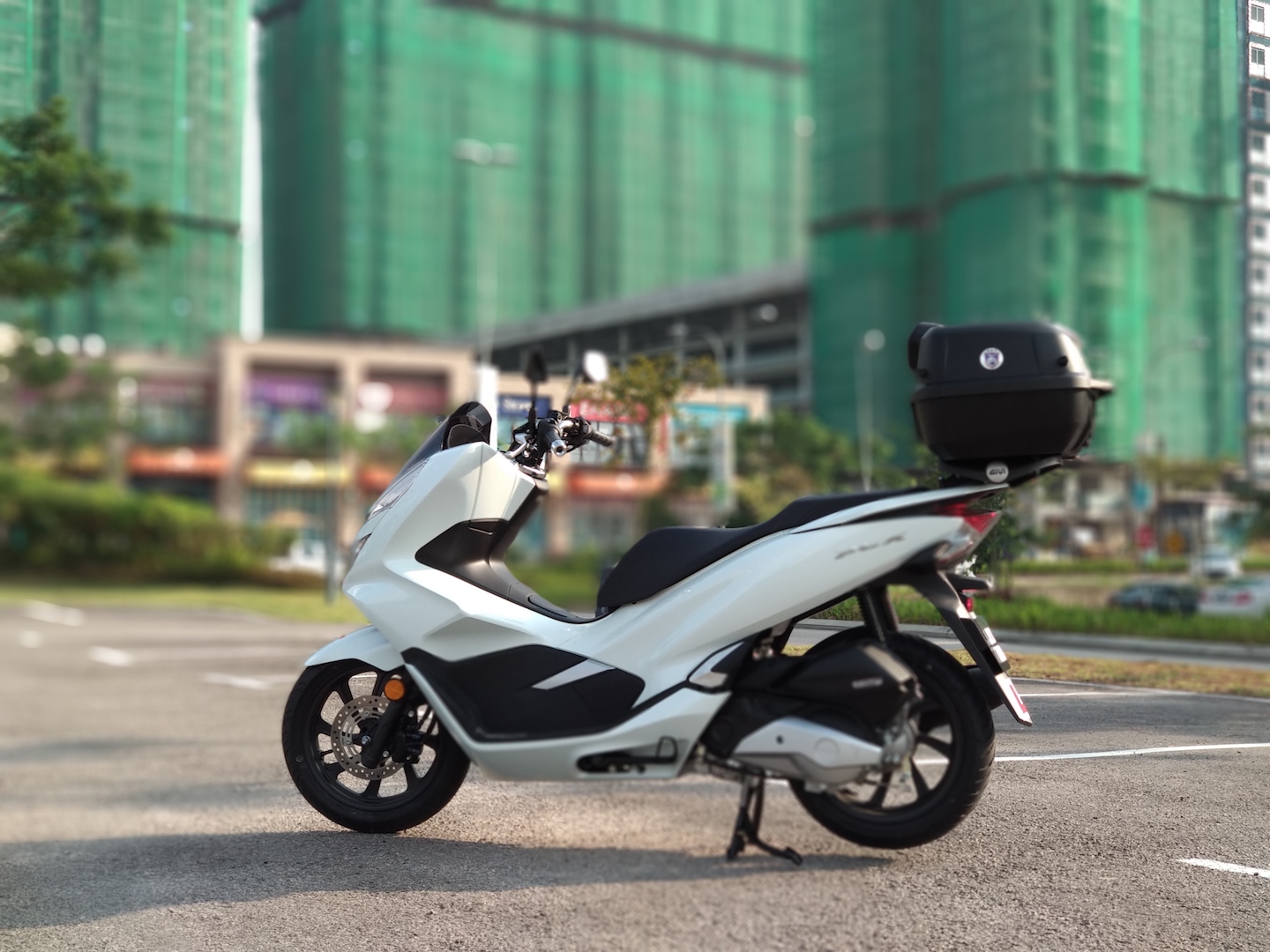 PCX with rack and E43NTL-ADV another side view