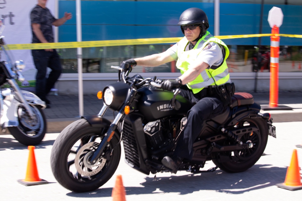 some of the cops brought their personal bikes