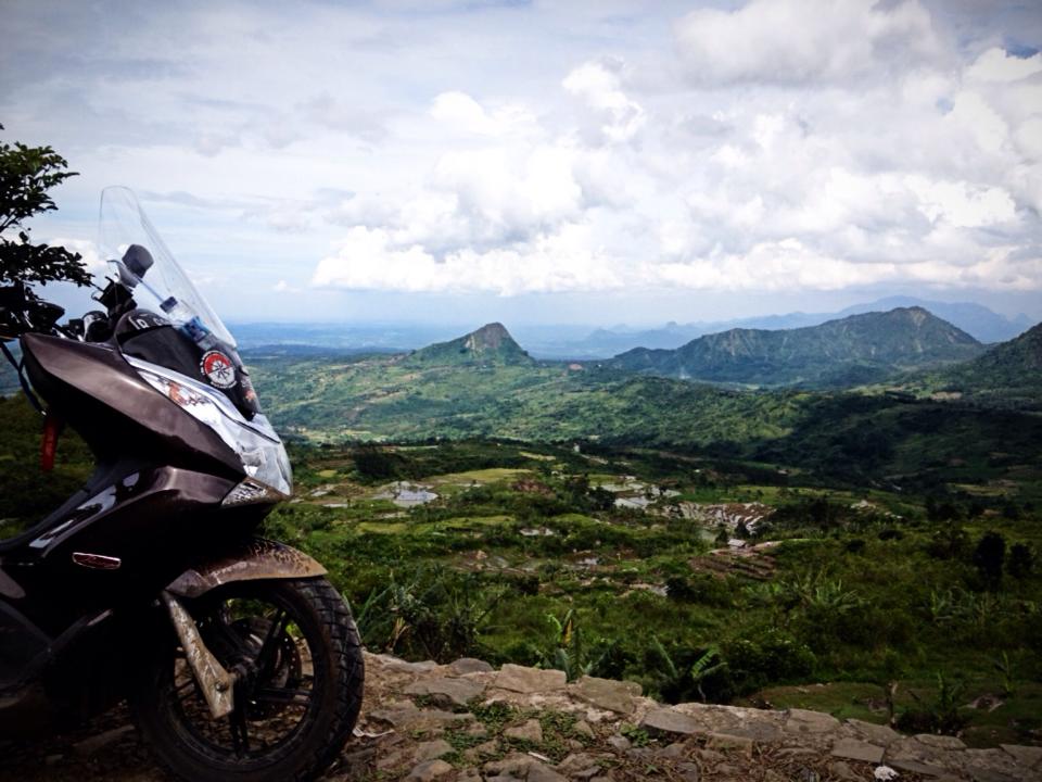 A beautiful scenery between Jakarta and Cianjur city in West Java