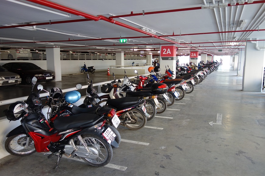 Dedicated scooter parking!