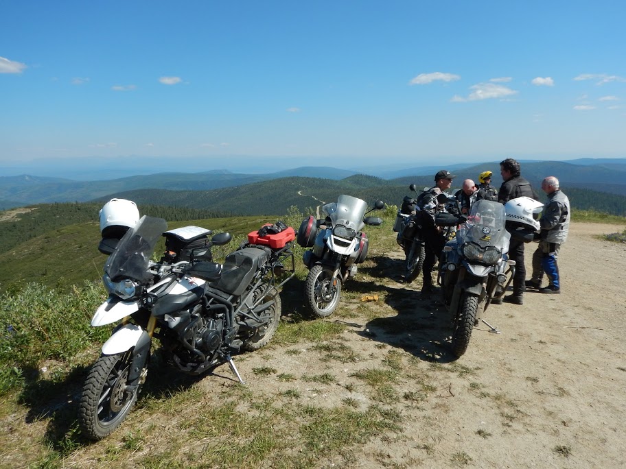 View at one check point of the poker run