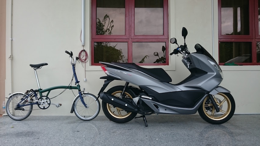 Brompton M3L and PCX150